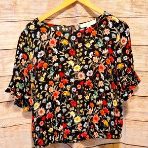 Loft flower top/blouse small